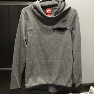 Nike women high low hoodie gray